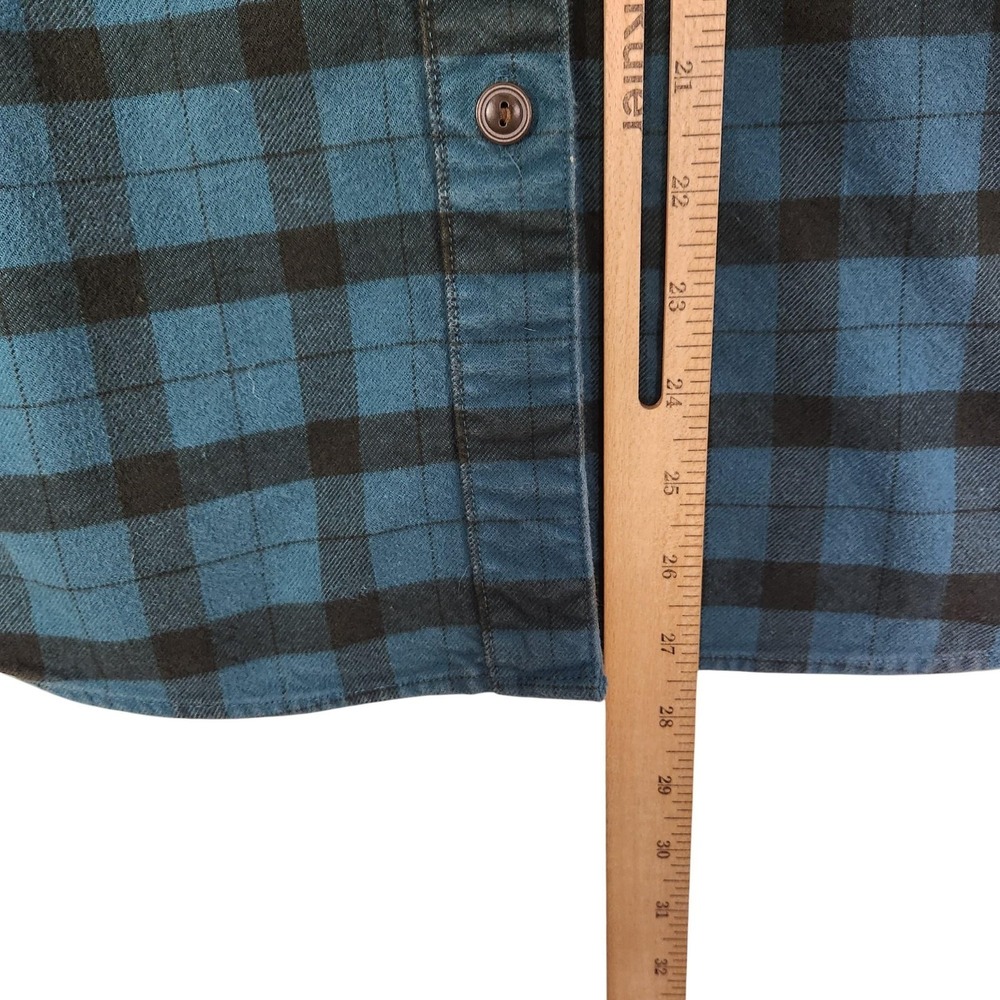 FILSON Alaskan Guide Shirt Womens Medium Blue Plaid Flannel Long Sleeve Button - Picture 10 of 12